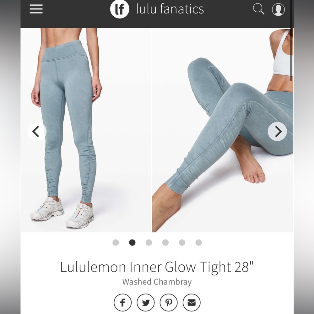 Lululemon inner glow leggings